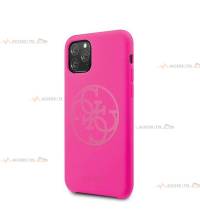 coque de téléphone guess rose fluo pour iphone 11 pro