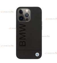 coque de téléphone BMW en cuir tamponné pour iPhone 13 Pro Max