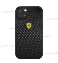 coque de téléphone Ferrari Carbon effet métal pour iPhone 13