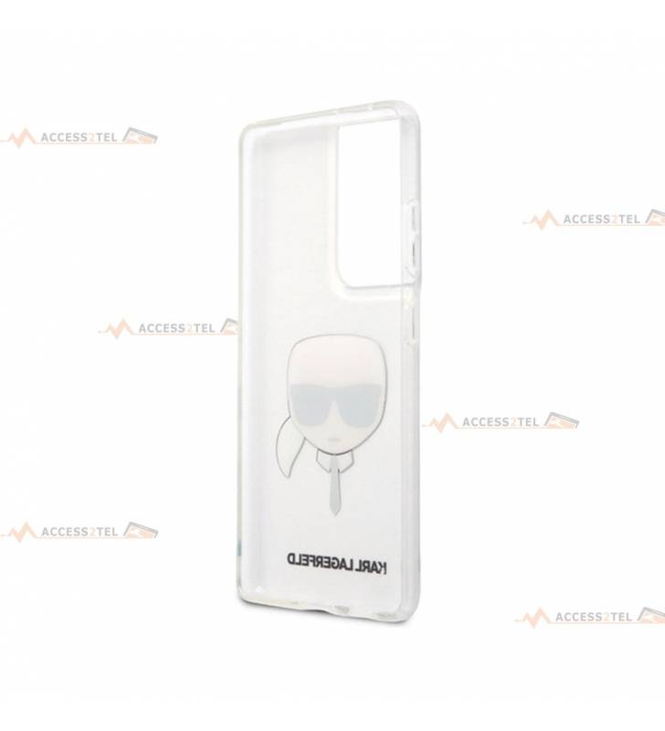 coque de téléphone karl lagarfeld transparente avatar pour samsung galaxy s21 ultra smartphone