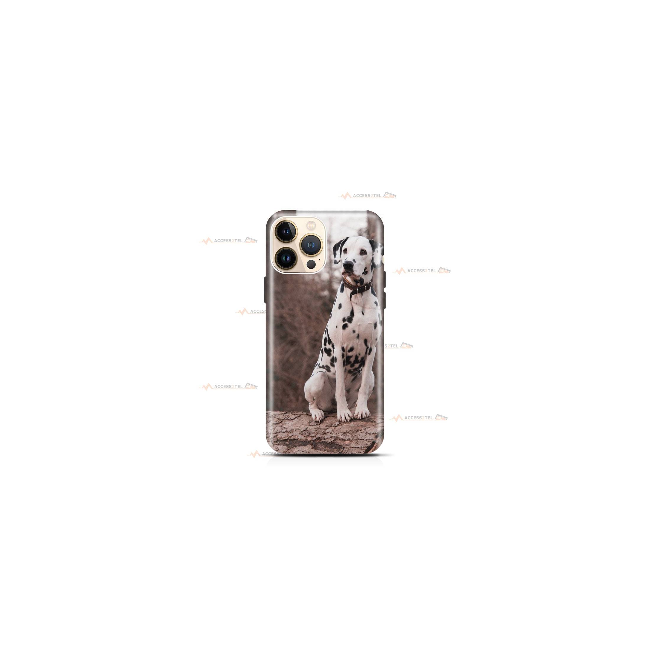 coque de téléphone avec un dalmatien