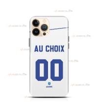 coque de téléphone personnalisable avec son nom sur le maillot de l'équipe de foot AJ Auxerre