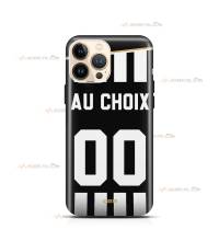 coque de téléphone personnalisable avec son nom sur le maillot de l'équipe de foot angers SCO