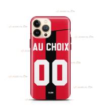 coque de téléphone personnalisable avec son nom sur le maillot de l'équipe de foot Dijon FCO