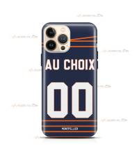 coque de téléphone personnalisable avec son nom sur le maillot de l'équipe de foot Montpellier HSC