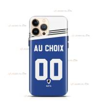 coque de téléphone personnalisable avec son nom sur le maillot de l'équipe de foot SC Bastia