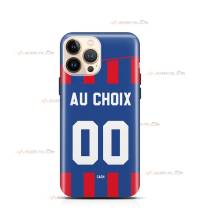 coque de téléphone personnalisable avec son nom sur le maillot de l'équipe de foot SM Caen