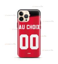 coque de téléphone personnalisable avec son nom sur le maillot de l'équipe de foot Stade de Reims