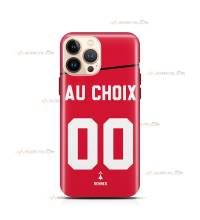 coque de téléphone personnalisable avec son nom sur le maillot de l'équipe de foot Stade Rennais FC