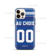 coque de téléphone personnalisable avec son nom sur le maillot de l'équipe de foot anglaise Cardiff