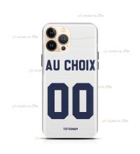 coque de téléphone personnalisable avec son nom sur le maillot de l'équipe de foot anglaise Tottenham Hotspur