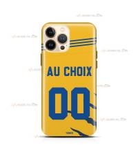 coque de téléphone personnalisable avec son nom sur le maillot de l'équipe de foot mexicaine Tigres UAN