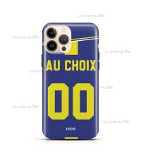 coque de téléphone personnalisable avec son nom sur le maillot de l'équipe de foot du Kosovo