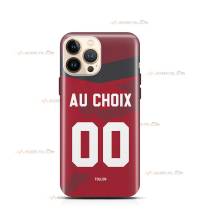 coque de téléphone personnalisable avec son nom sur le maillot de l'équipe de rugby RC Toulon