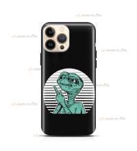 coque de téléphone noire avec E.T et son doigt