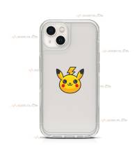 coque de téléphone transparente avec la tête de Pikachu