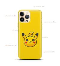 coque de téléphone jaune avec la tête de Pikachu