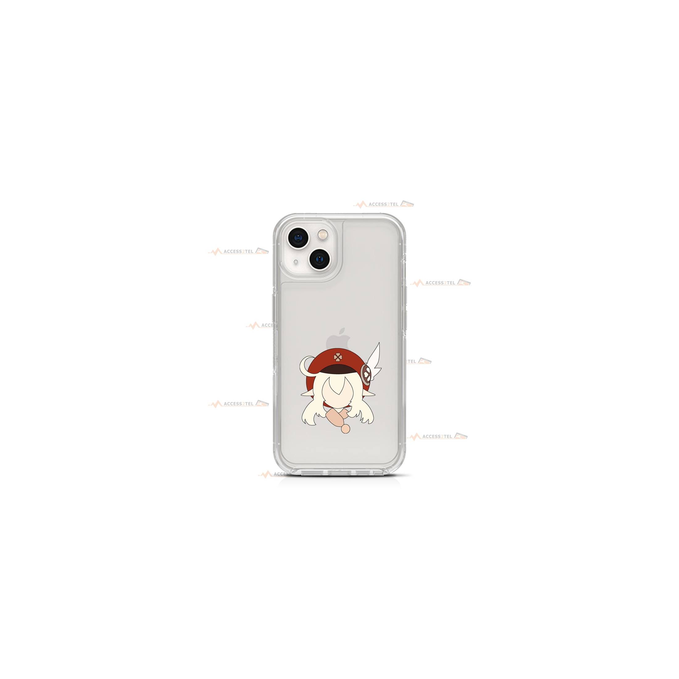 coque de téléphone transparente avec la tête de Klee