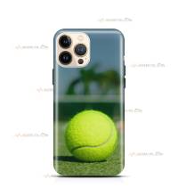 coque de téléphone avec une balle de tennis