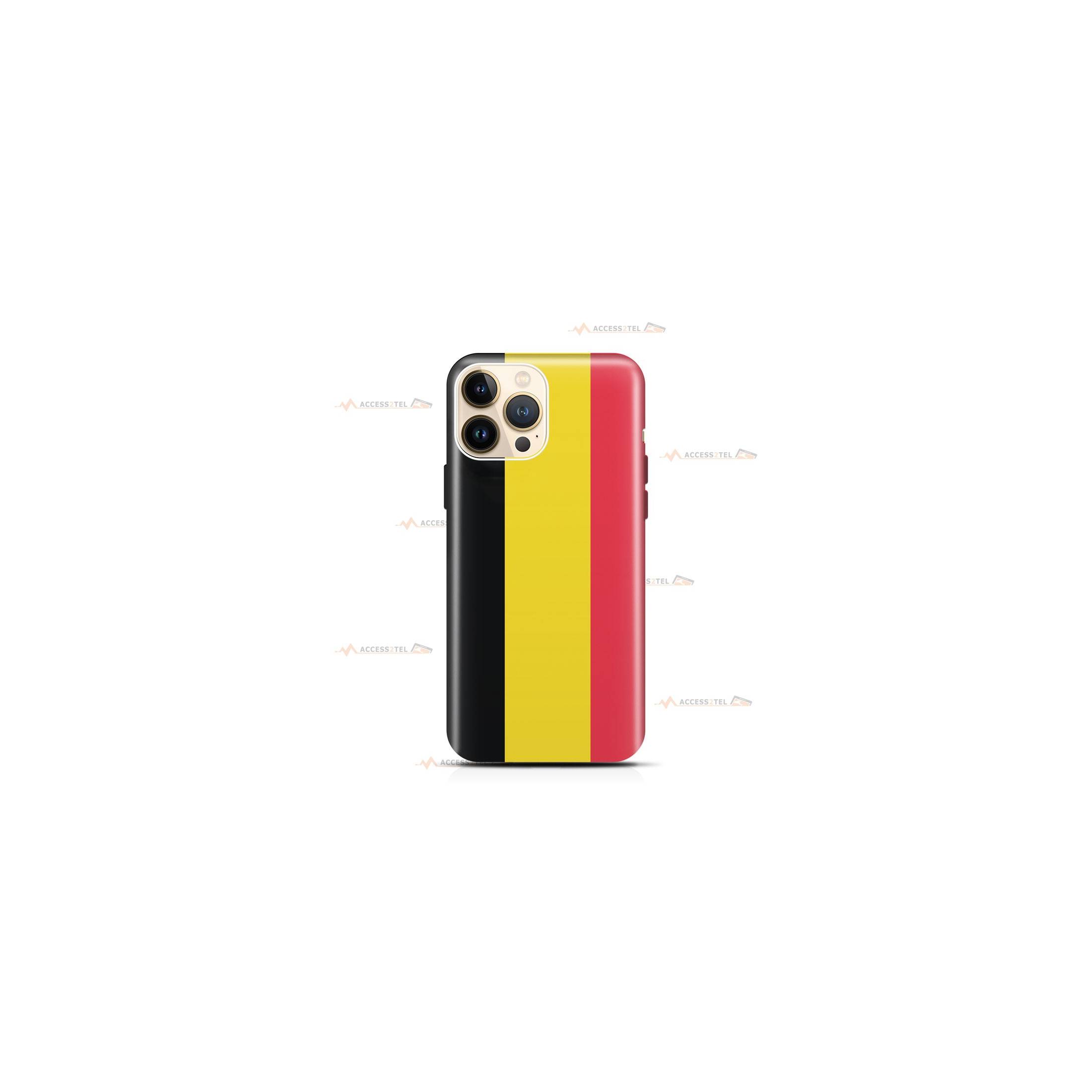 coque de téléphone avec le drapeau de la Belgique