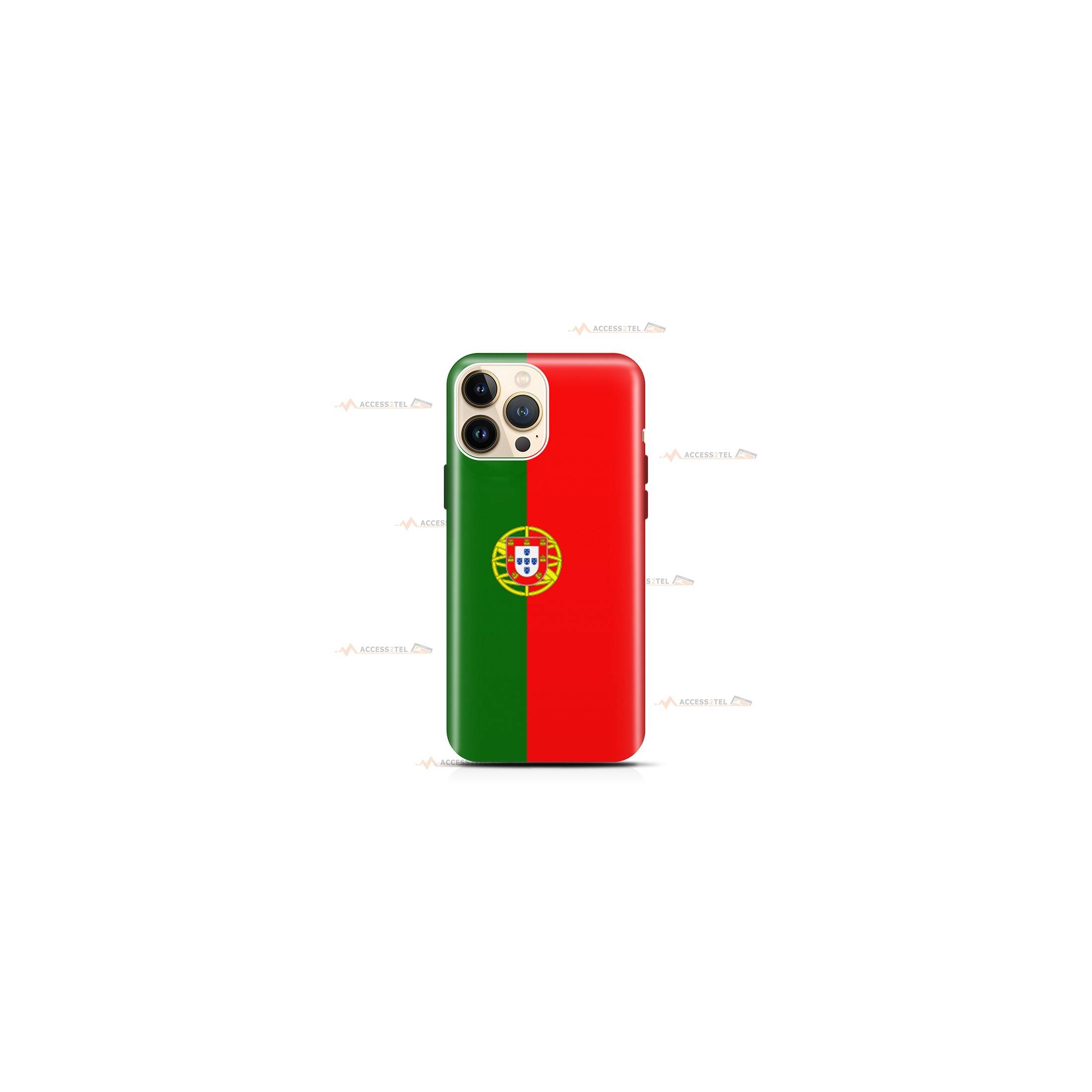 coque de téléphone avec le drapeau du Portugal