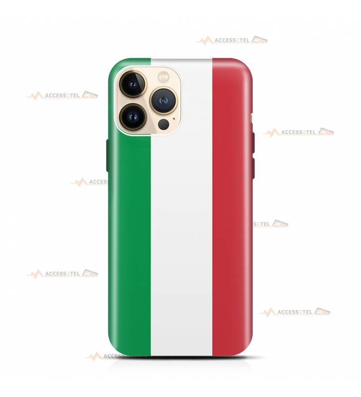 coque de téléphone avec le drapeau de l'Italie