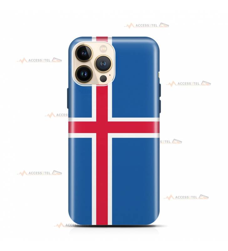 coque de téléphone avec le drapeau de l'Islande