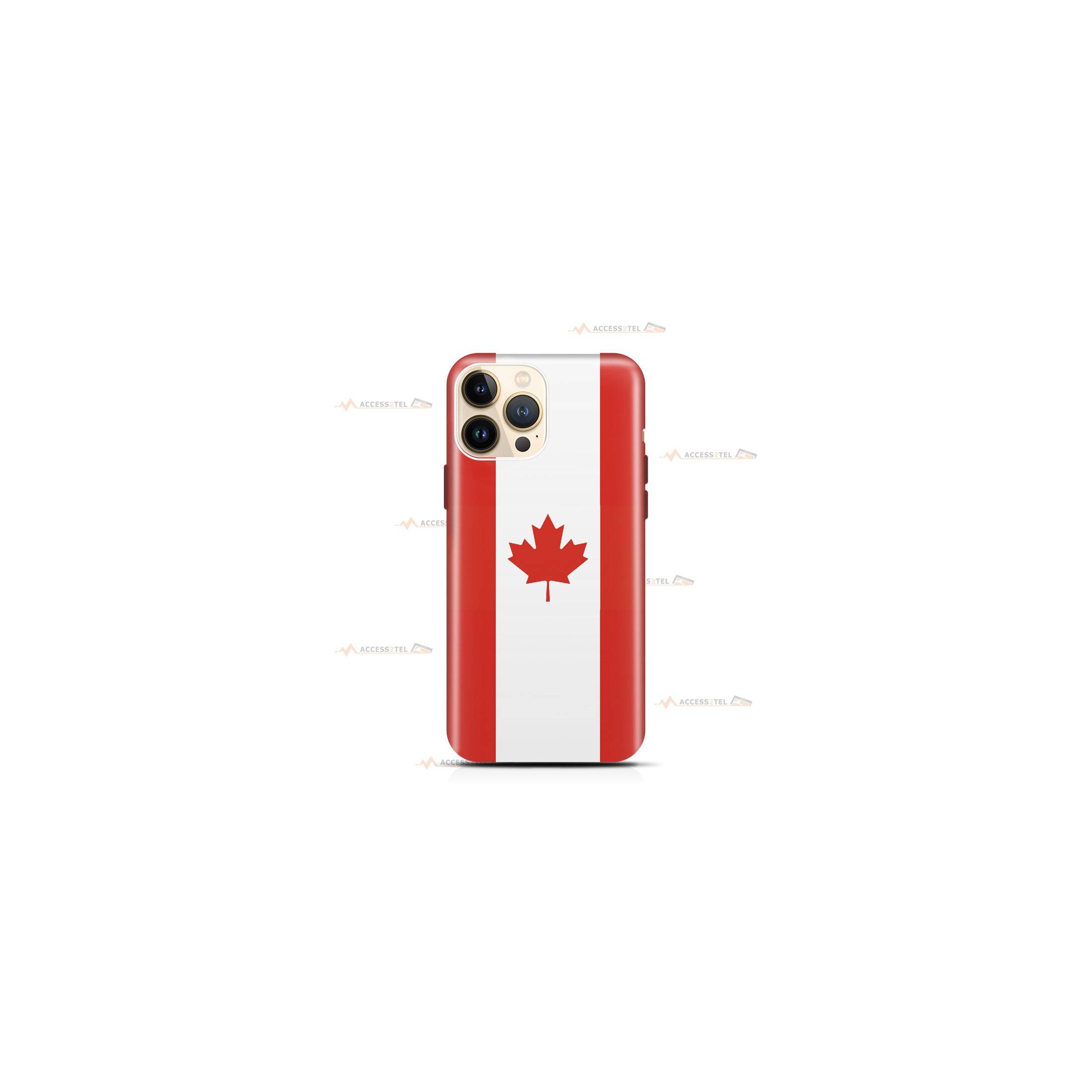 coque de téléphone avec le drapeau du Canada