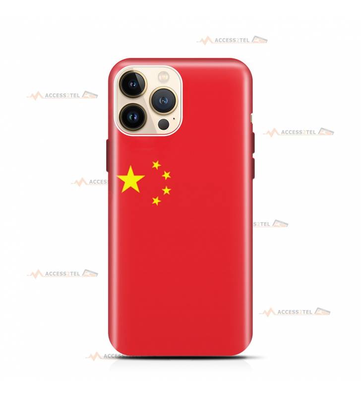 coque de téléphone avec le drapeau de la Chine