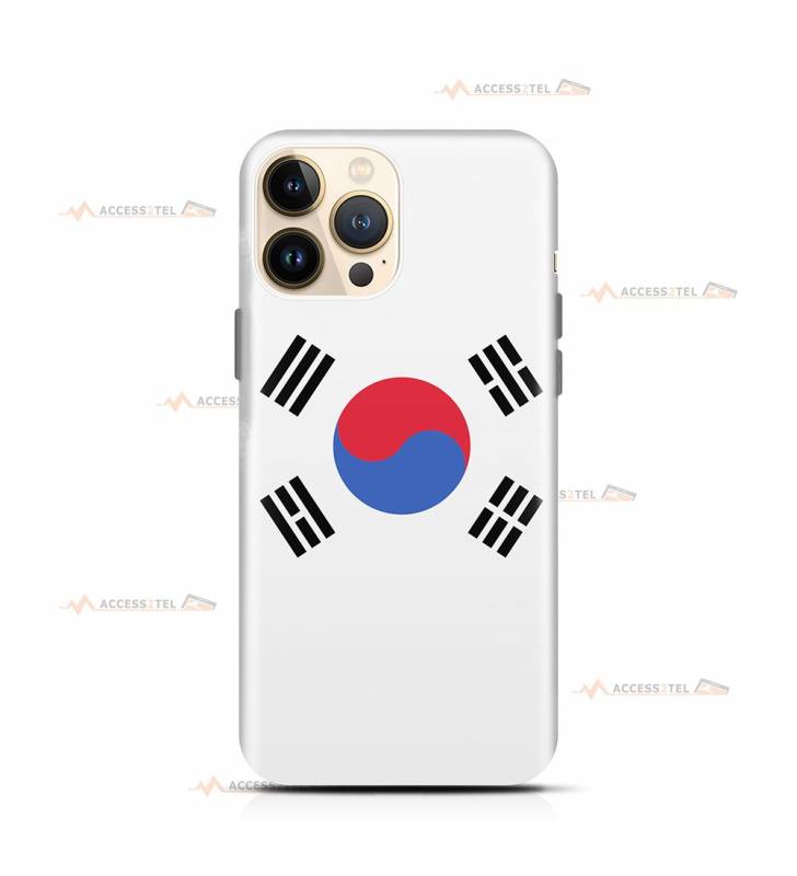 coque de téléphone avec le drapeau de la Corée du  Sud