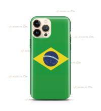 coque de téléphone avec le drapeau du Brésil