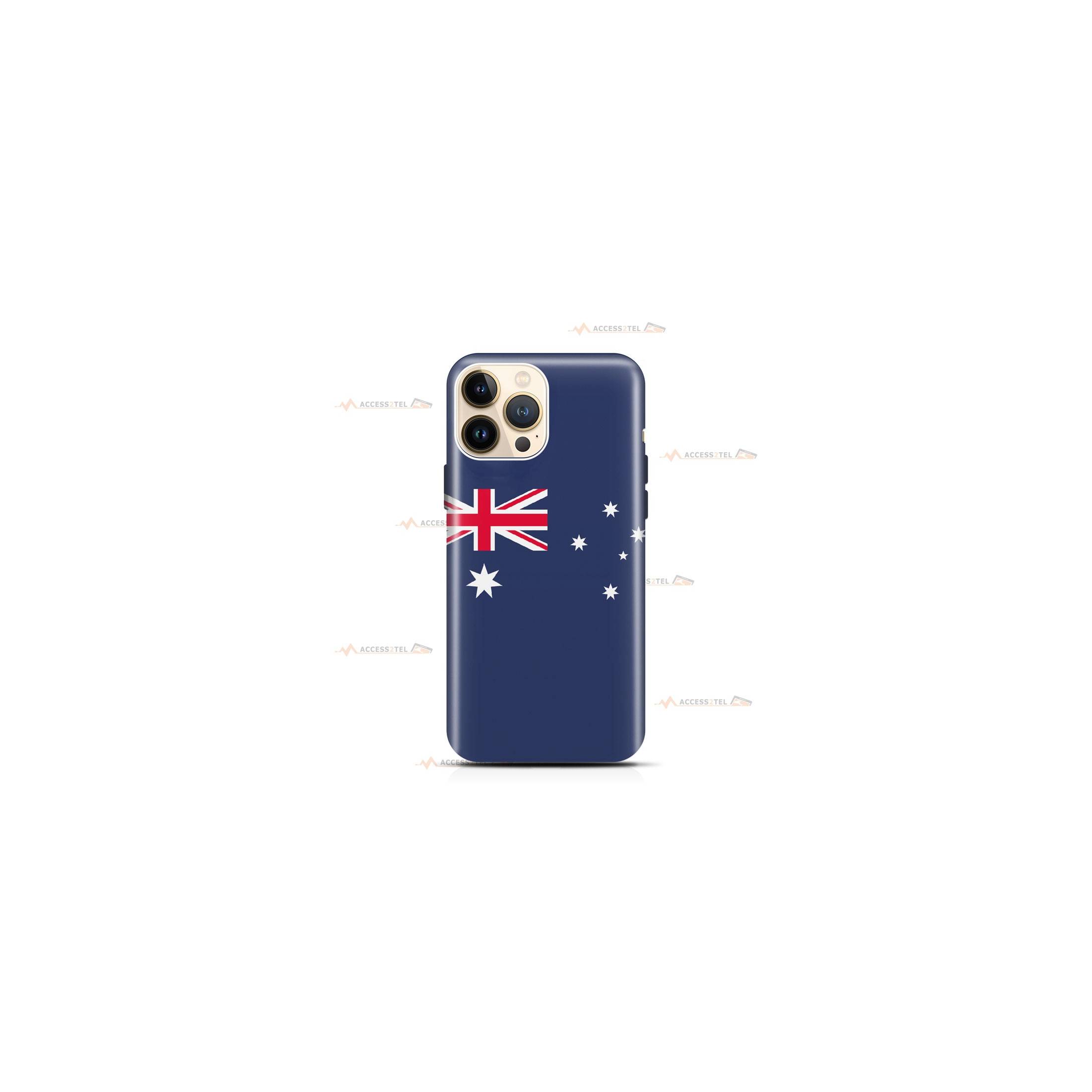 coque de téléphone avec le drapeau de l'Australie