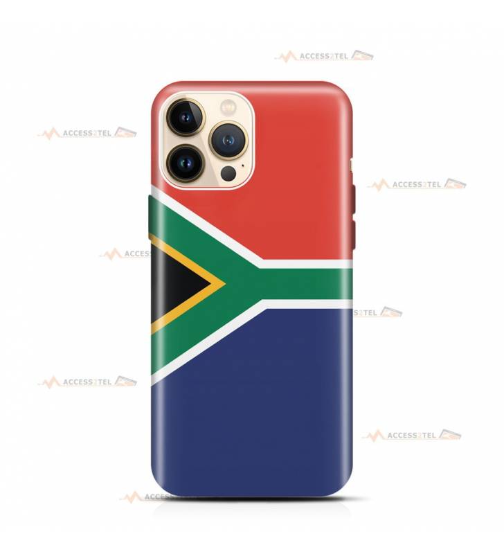 coque de téléphone avec le drapeau de l'Afrique du Sud