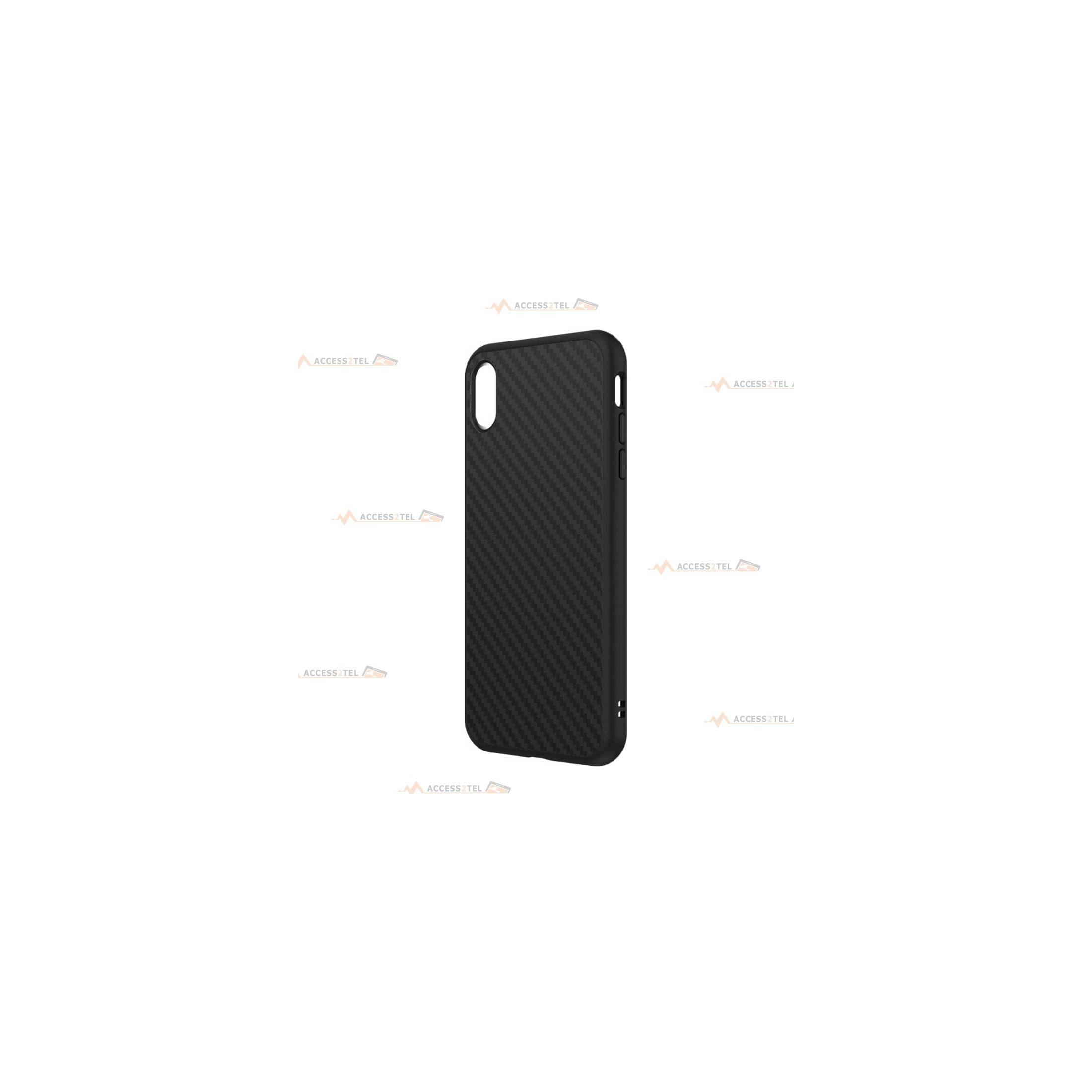 coque de téléphone rhinoshield solidsuit carbone pour iphone X et XS