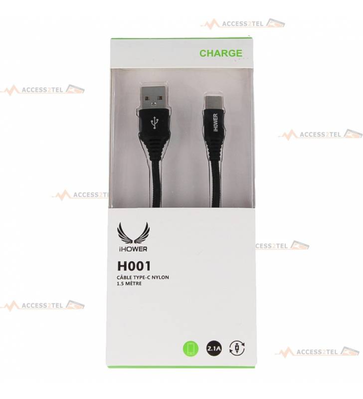 boite cable h001 usb c vers usb nylon