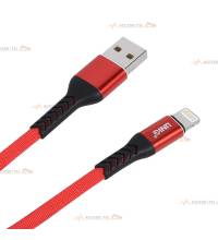 cable de chargement usb vers lightning rouge