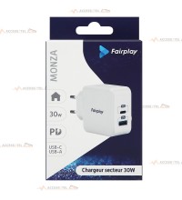 boite chargeur usb et usb c fast charge fairplay