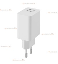 chargeur usb 2 ports blanc