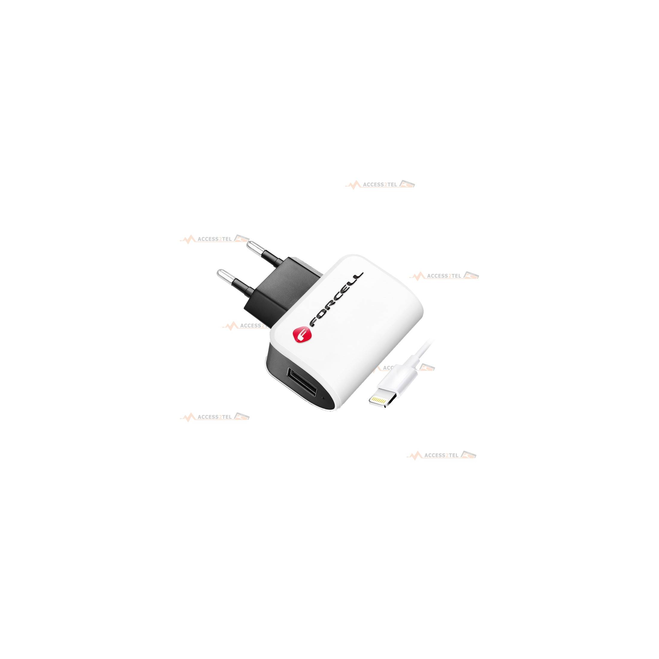 chargeur port usb avec cable lightning