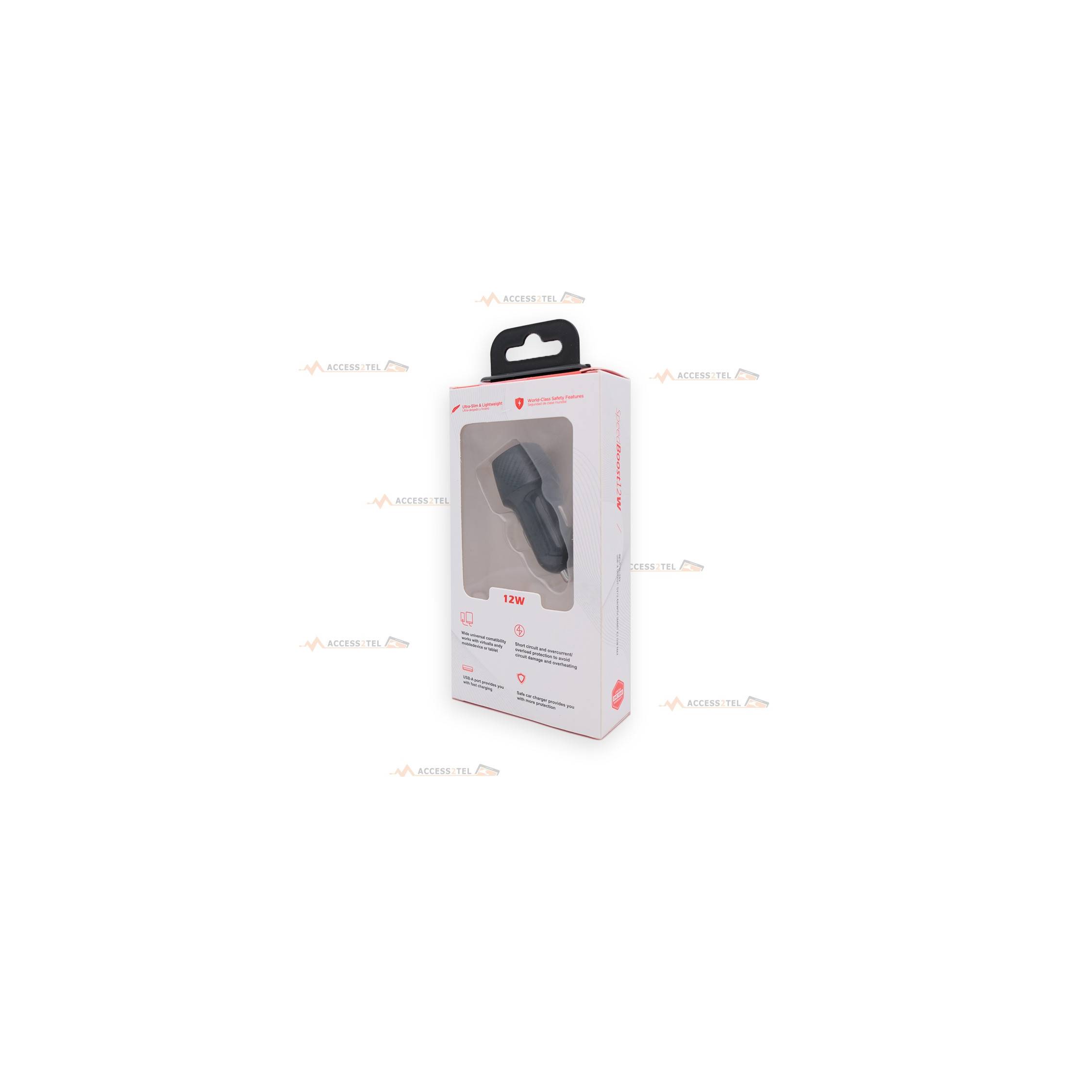 boite chargeur de telephone 12w prise allume-cigare