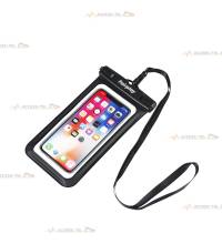 pochette waterproof universelle pour smartphone avec cordon anti-chutes