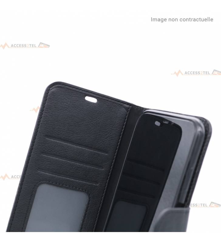 étui noir en simili-cuir pour iphone 5 se intérieur