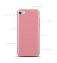 coque pour iphone 6 ou iphone 6s en silicone soft touch et intérieur microfibre rose dragée