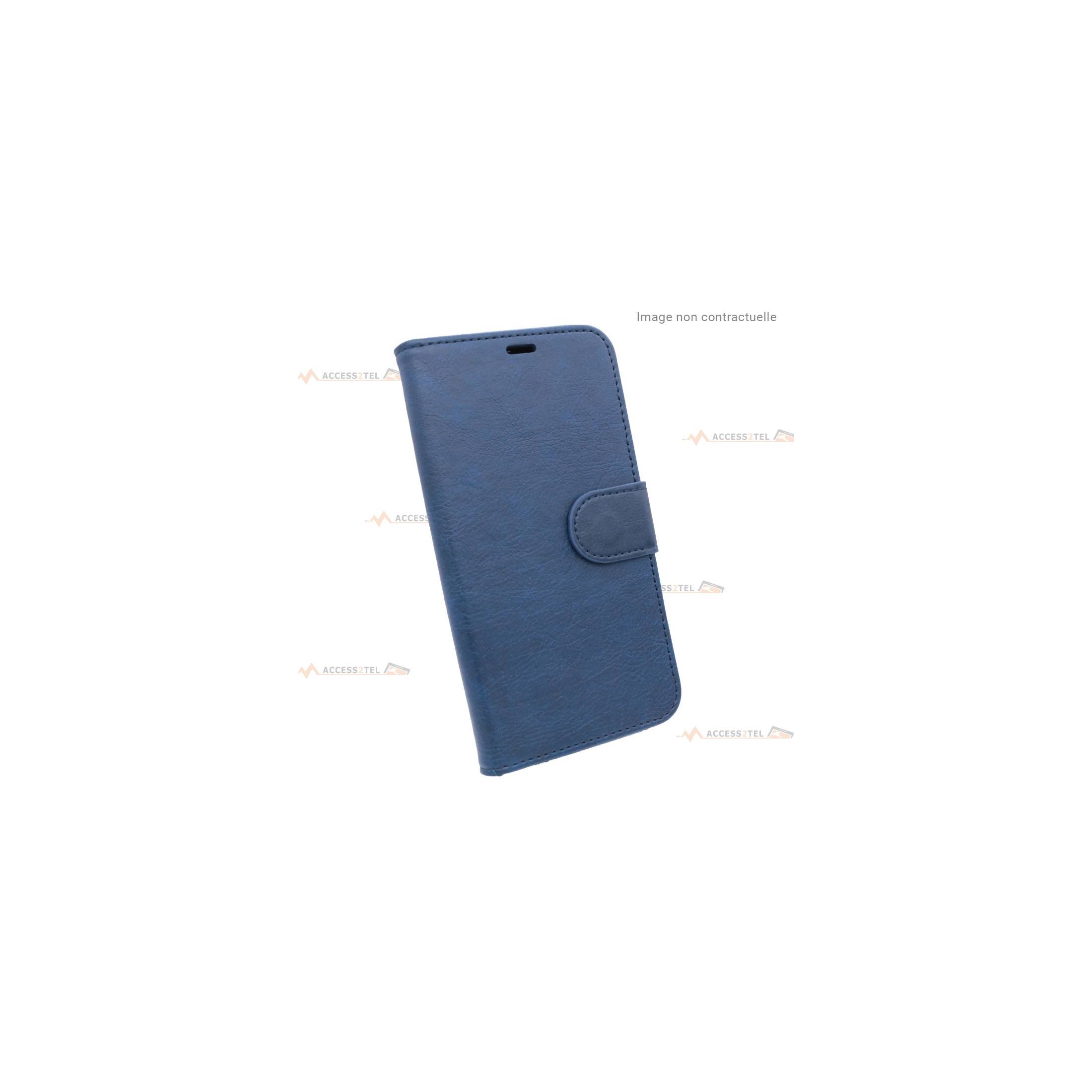 étui bleu pour iphone 6 et iphone 6s en simili-cuir