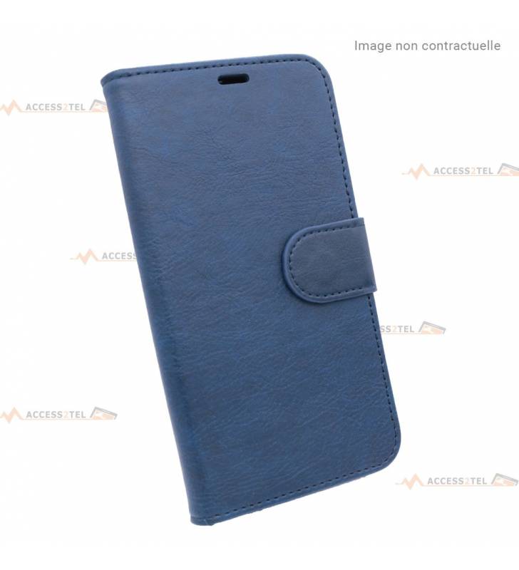 étui bleu pour iphone 6 et iphone 6s en simili-cuir