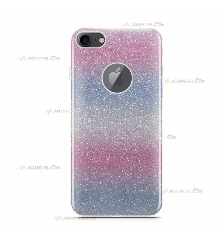 coque pour iphone 7 et iphone 8 paillettes pastel