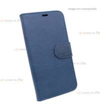 étui bleu pour iphone 7 et iphone 8 en simili-cuir