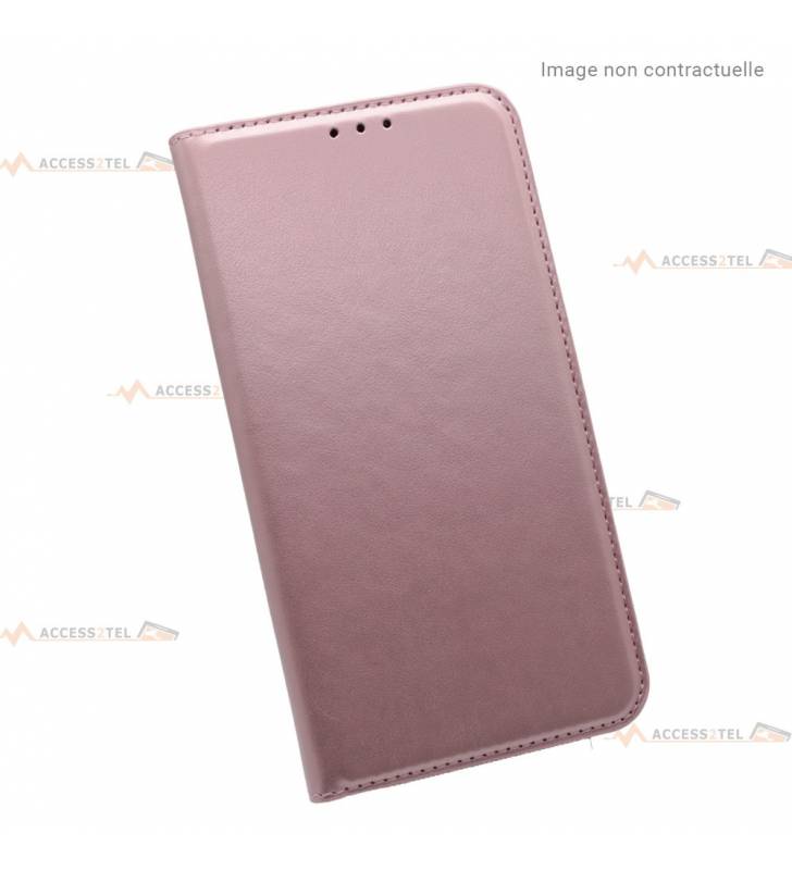 étui rose pour iphone 7 8 en simili-cuir