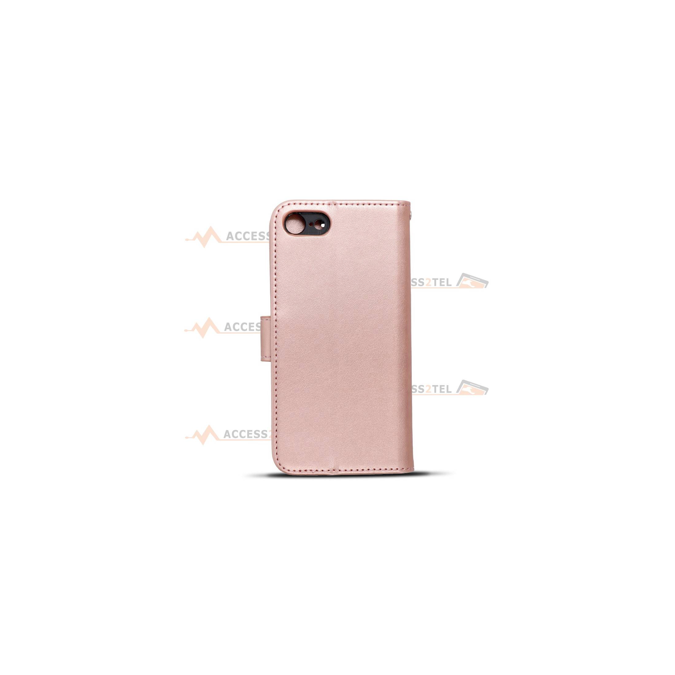 étui pour iphone 7 et iphone 8 arbre rose gold face