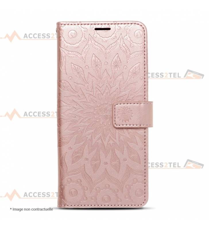 étui pour iphone 7 et iphone 8 mandala rose gold